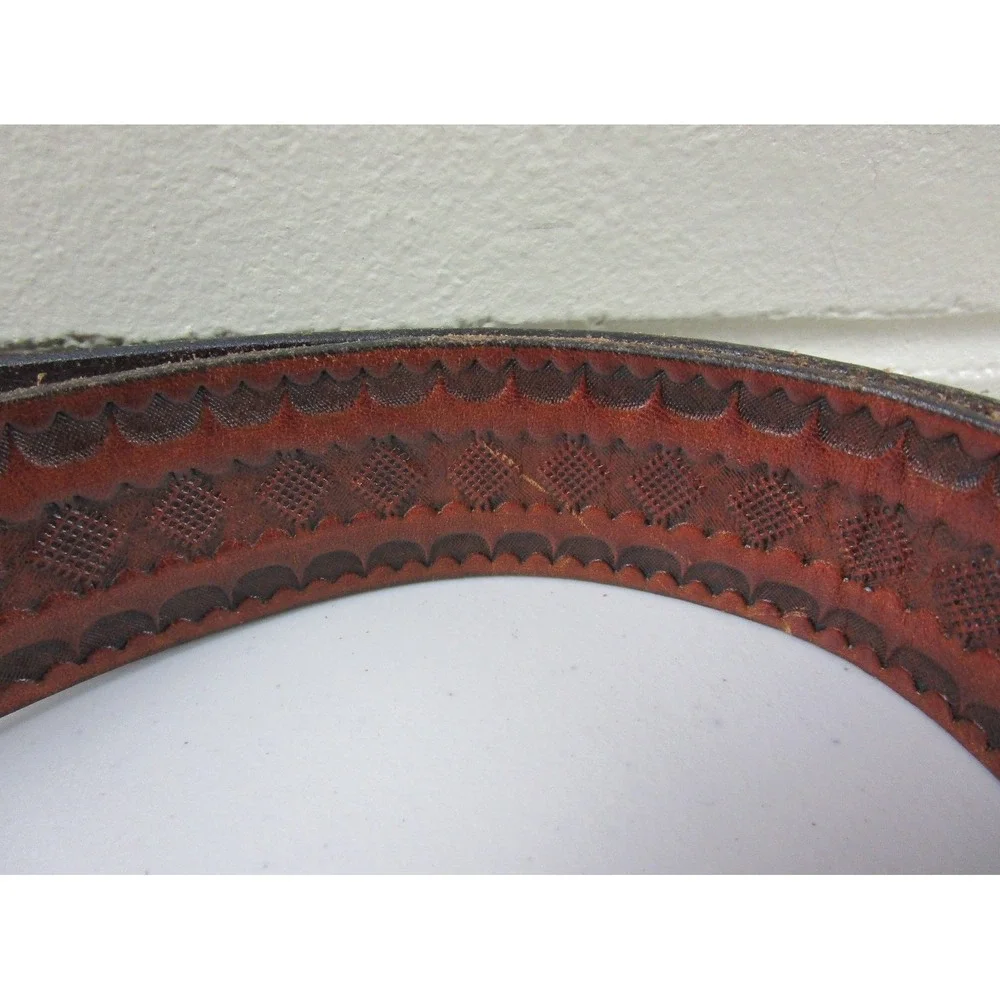 Vintage 80s Siskiyou Buckle Company Pewter Belt Buckle (42) Fishing Leather Belt